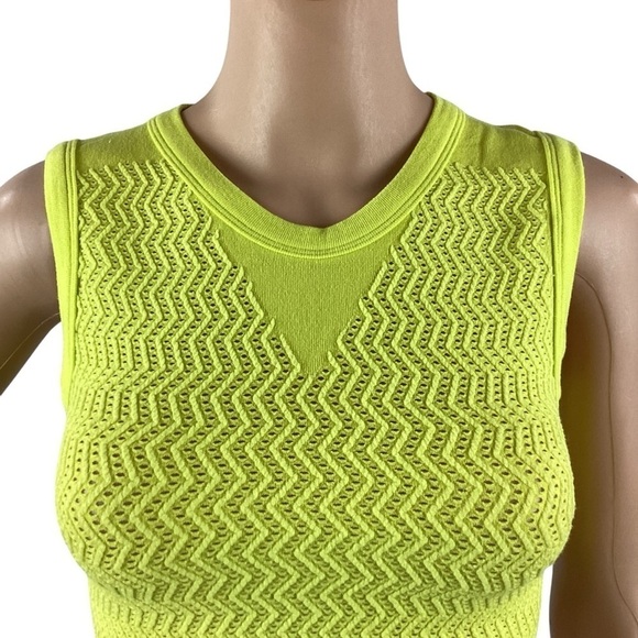 Free People FP Movement Free Throw Textured Muscle Tank Size XS/S Yellow - Picture 2 of 7